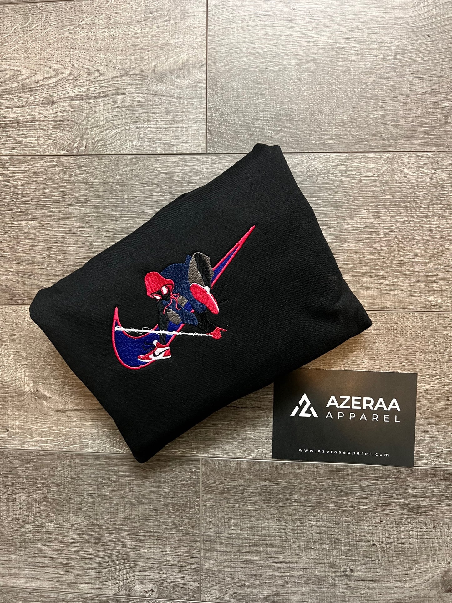 Custom Spiderman Swoosh Stitch