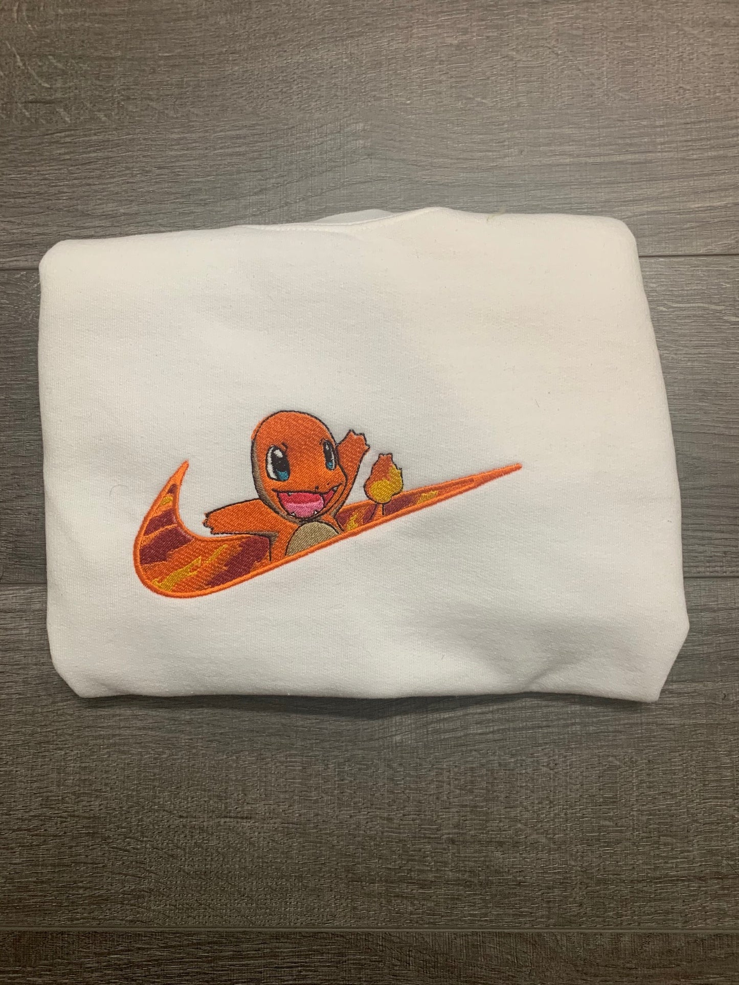 Nike Swoosh Pokemon Charmander Embroidered Shirt, Pokemon